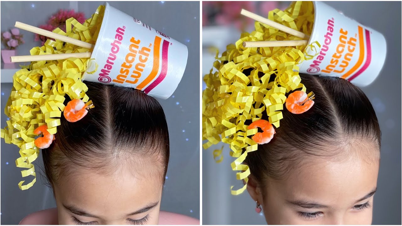Peinado loco 😜 maruchan 🍜 fácil y rápido