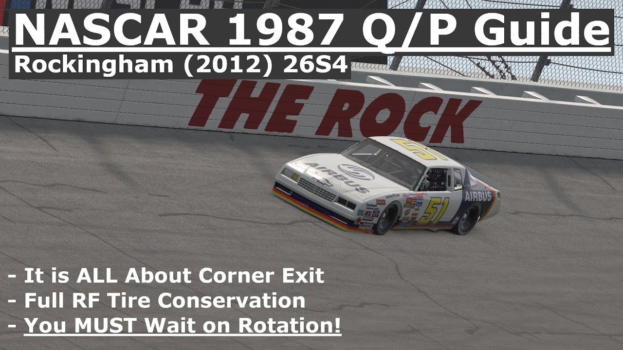 NASCAR 1987 at Rockingham (2012) Qualify/Practice Guide - iRacing