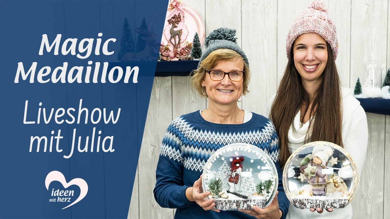Magic Medaillons - Facebook live vom 28.10.2019 - Basteln mit Julia