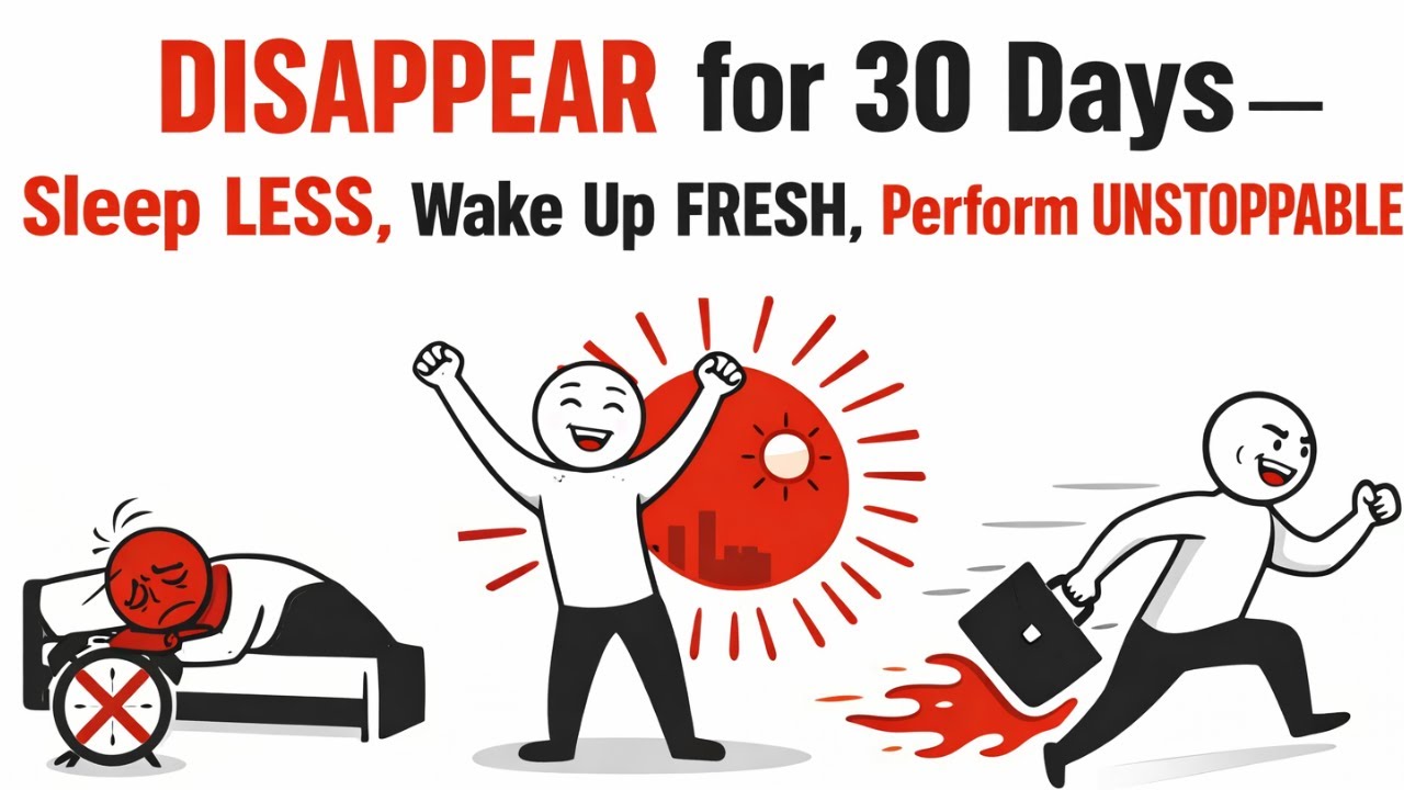 DISAPPEAR for 30 Days — Sleep LESS, Wake Up FRESH, Perform UNSTOPPABLE