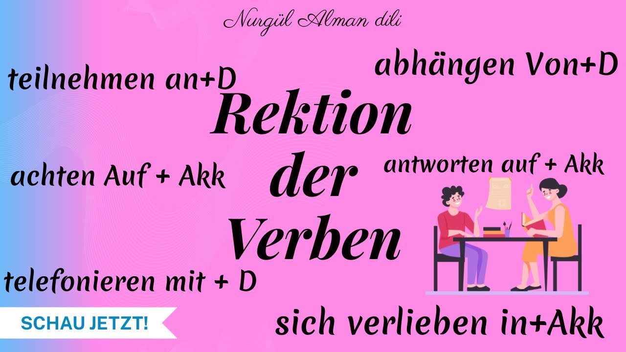 Alman dili - 6. Feillərin SözÖnülərlə işlənməsi❗️ Rektion der Verben