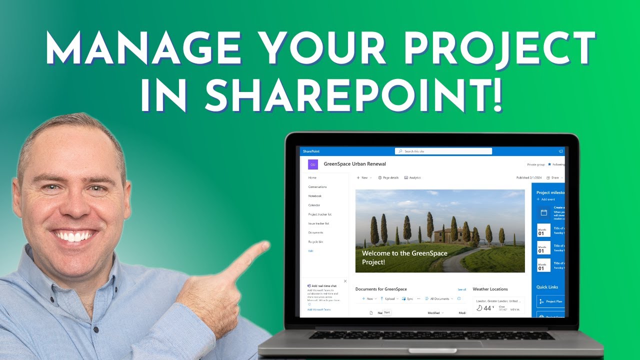 Как создать сайт SharePoint для проектов (2024)