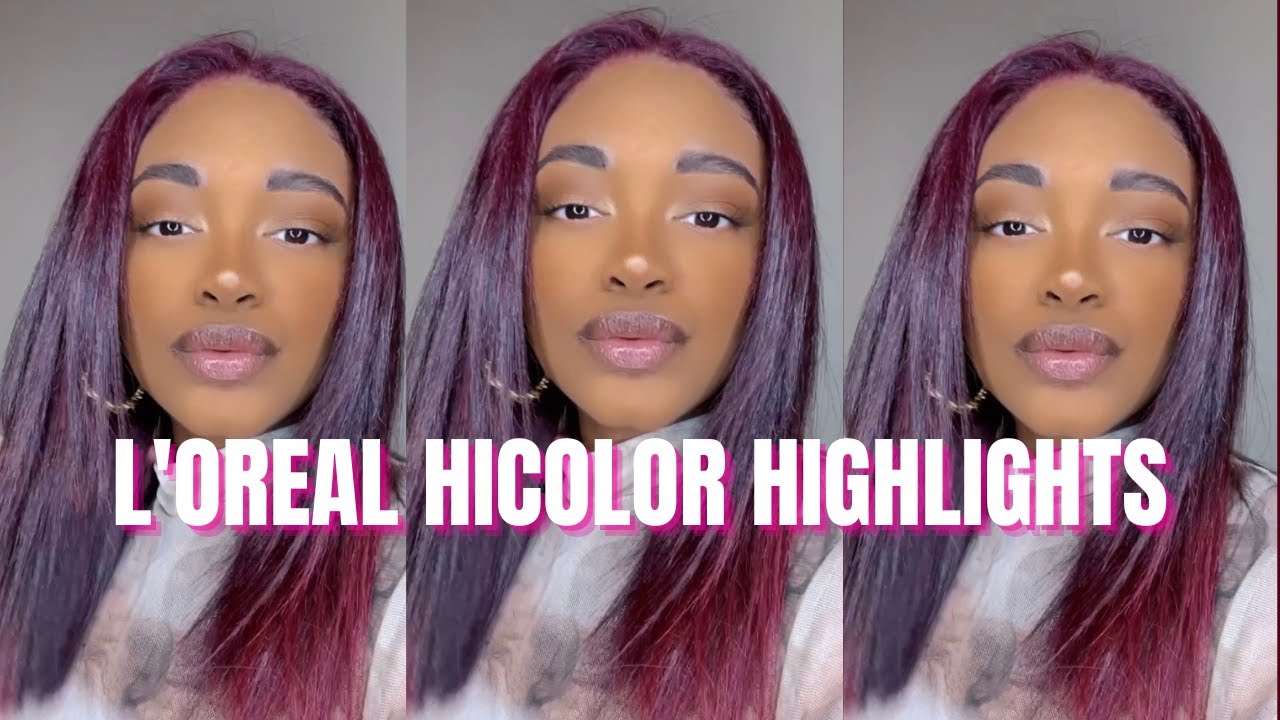 Dying My Hair | L’Oréal HiColor Highlights Red & Magenta | No Bleach
