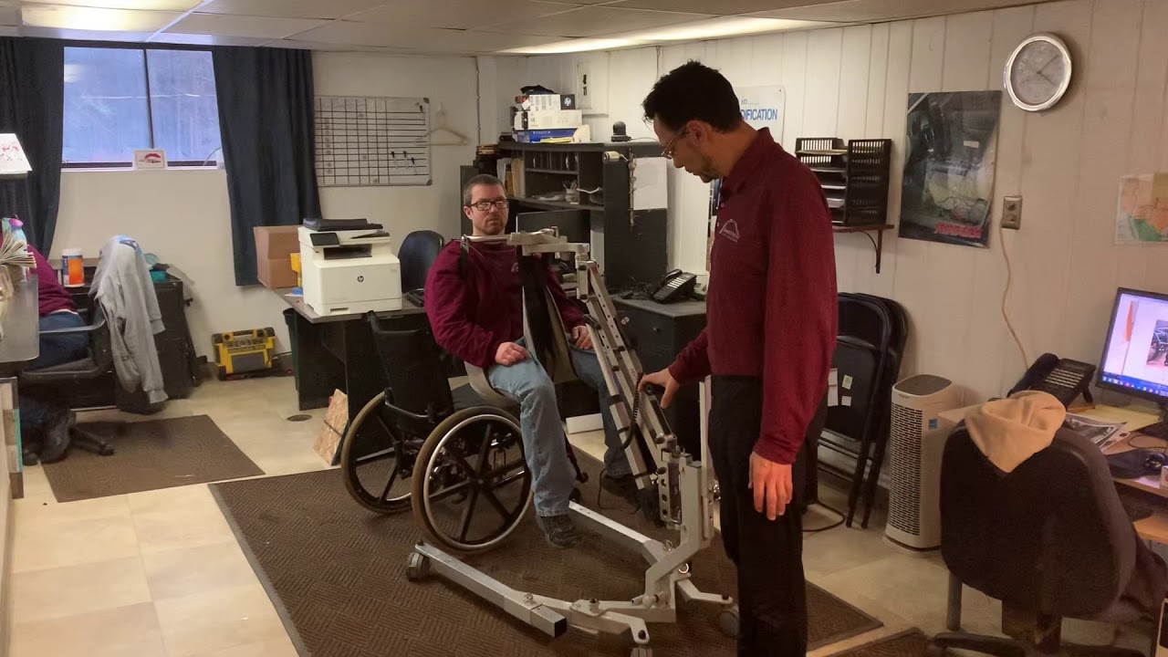 How to Use a Multi-Lift Easy-Base Combination to Lift a Person over the Side of a Wheelchair