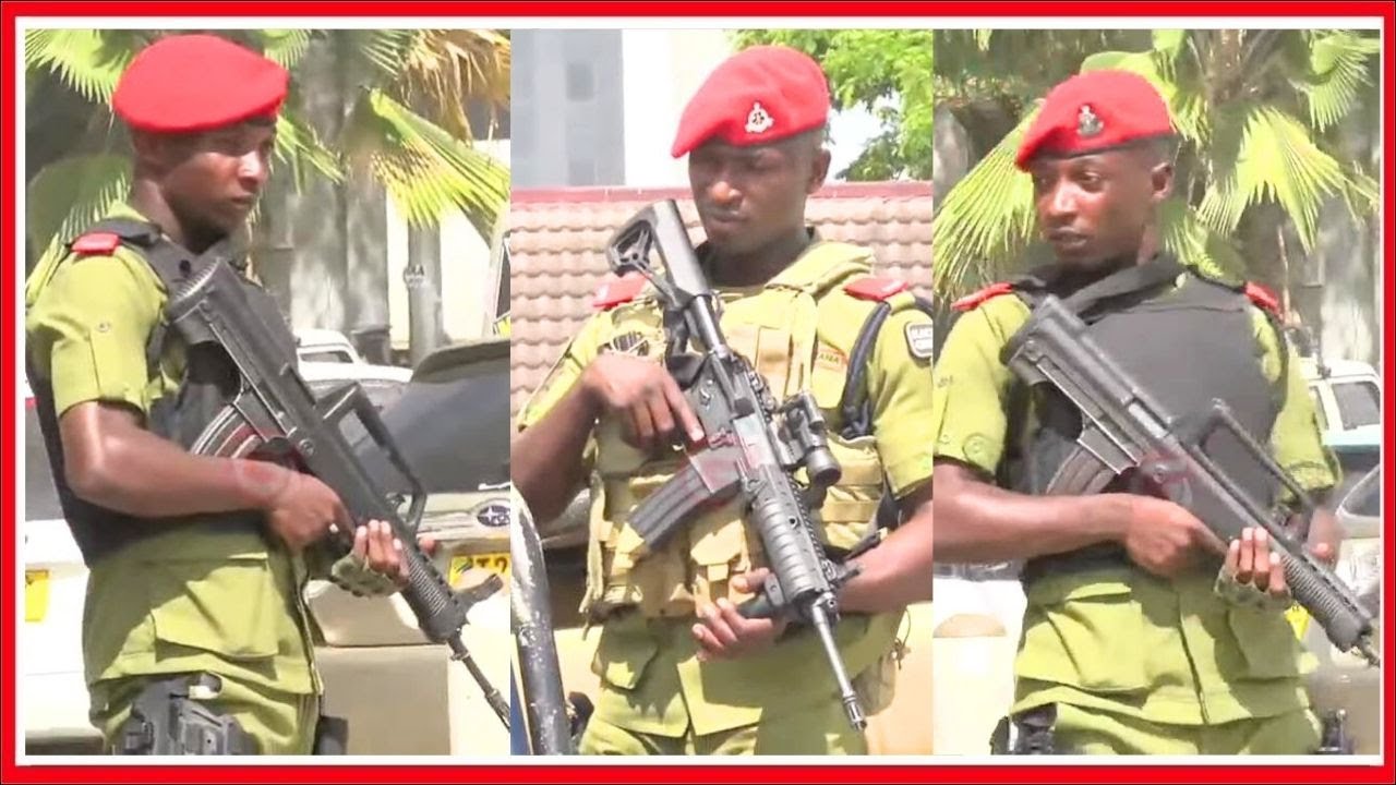CHEKI SURA NGUMU za KAZI za JESHI LA POLISI WAKIWA na BUNDUKI na MABOMU ya MACHOZI DAR...