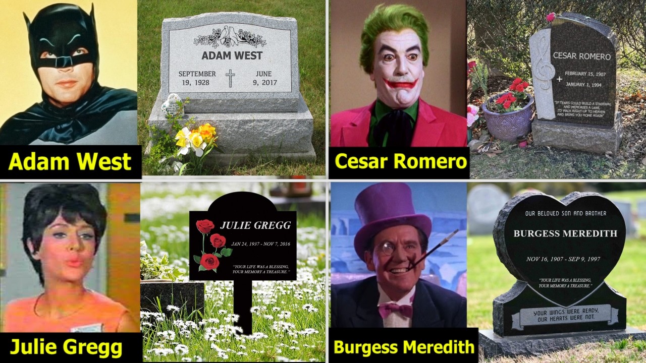 😢   Batman 1966 Actors Graveyards || Where Are They Buried ?