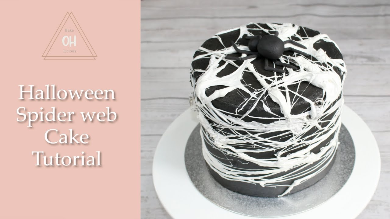Spider Web Cake Tutorial