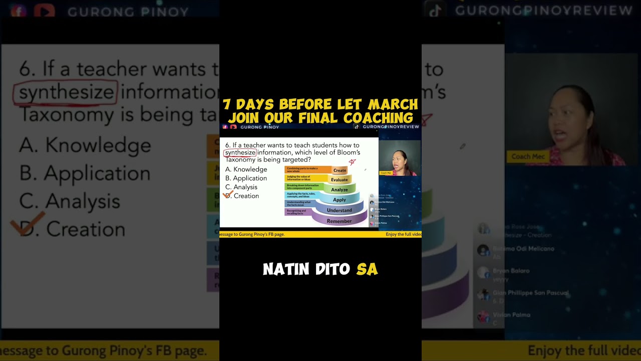 𝐋𝐄𝐓 𝐅𝐈𝐍𝐀𝐋 𝐂𝐎𝐀𝐂𝐇𝐈𝐍𝐆⚠️ #TATAKGP #gurongpinoy #LETReview #let #LPT2026 #LPT #coachmec #ProfEd #gened