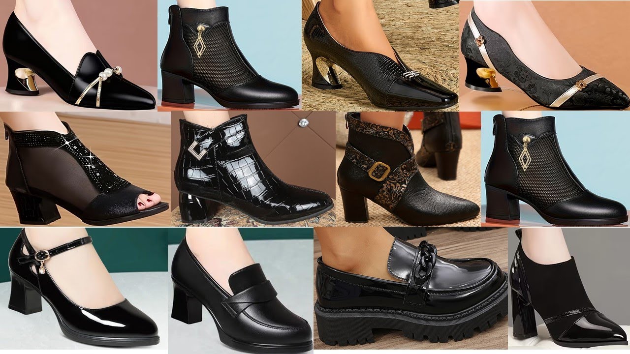 CHIC STYLE BLACK COMFORTABLE AND STYLISH WINTER SHOES FOR WOMEN LATEST FASHION FOOTWEAR||#sbleo