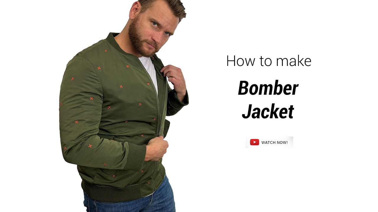 How to Sew a Stylish Bomber Jacket - Sewing Pattern (#2322)