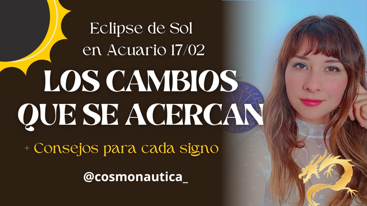 Eclipse en Acuario por signo ⚡El cambio colectivo ya comenzó 🌑