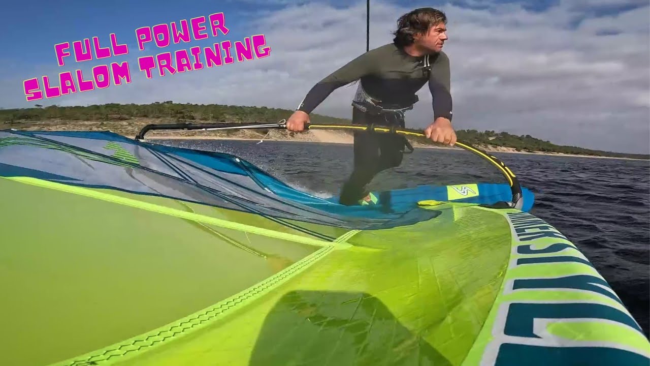 Go Pro 360 windsurfing slalom experience
