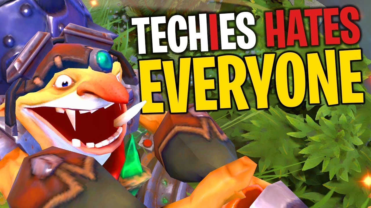 Techies Hates EVERYONE! - DotA 2 Funny Moments
