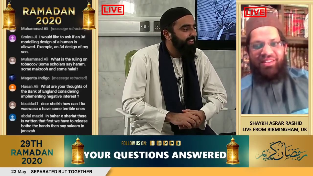 Your Questions Answered With Shaykh Asrar Rashid | Lozells Central Mosque | 29th Ramadan