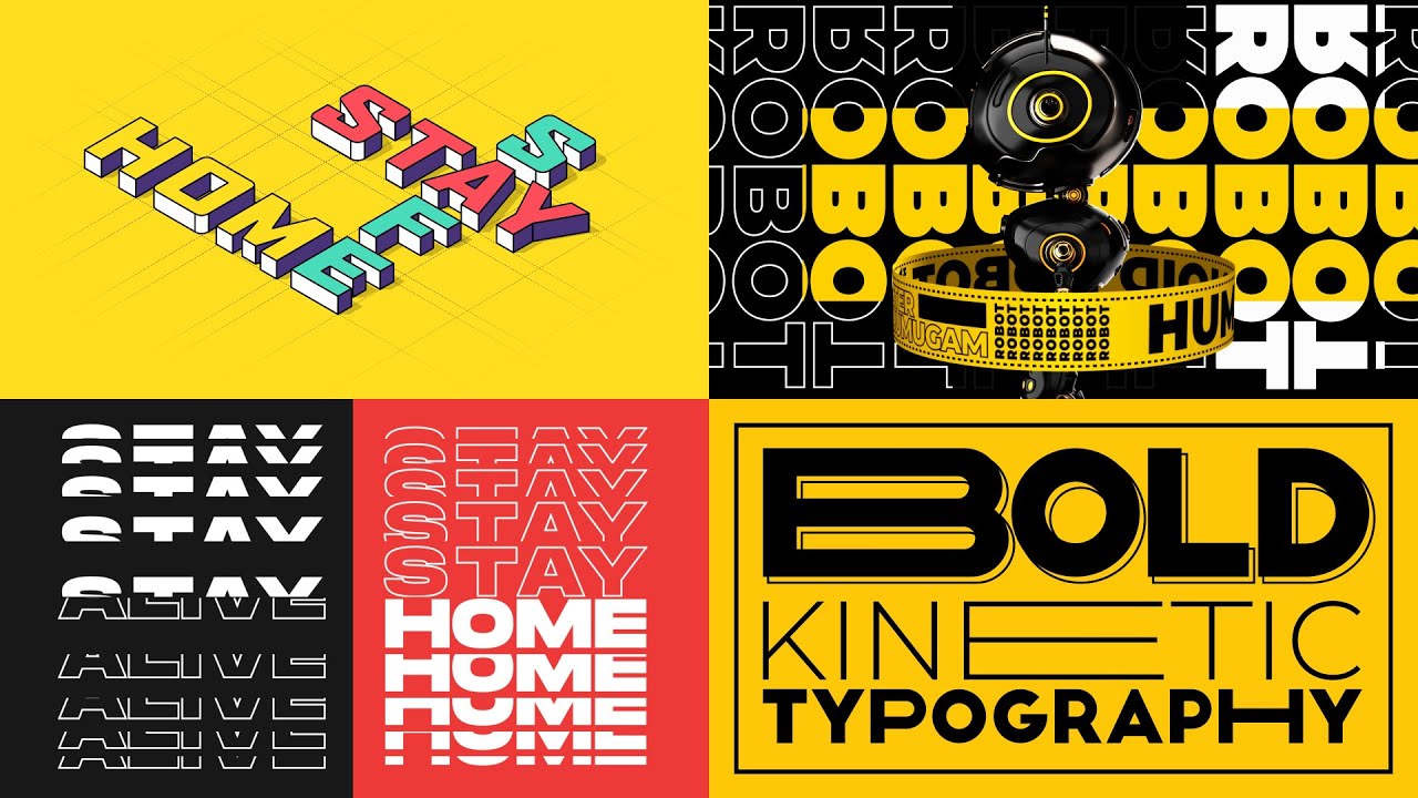 Kinetic Typography Animation | Demo | Move shapes