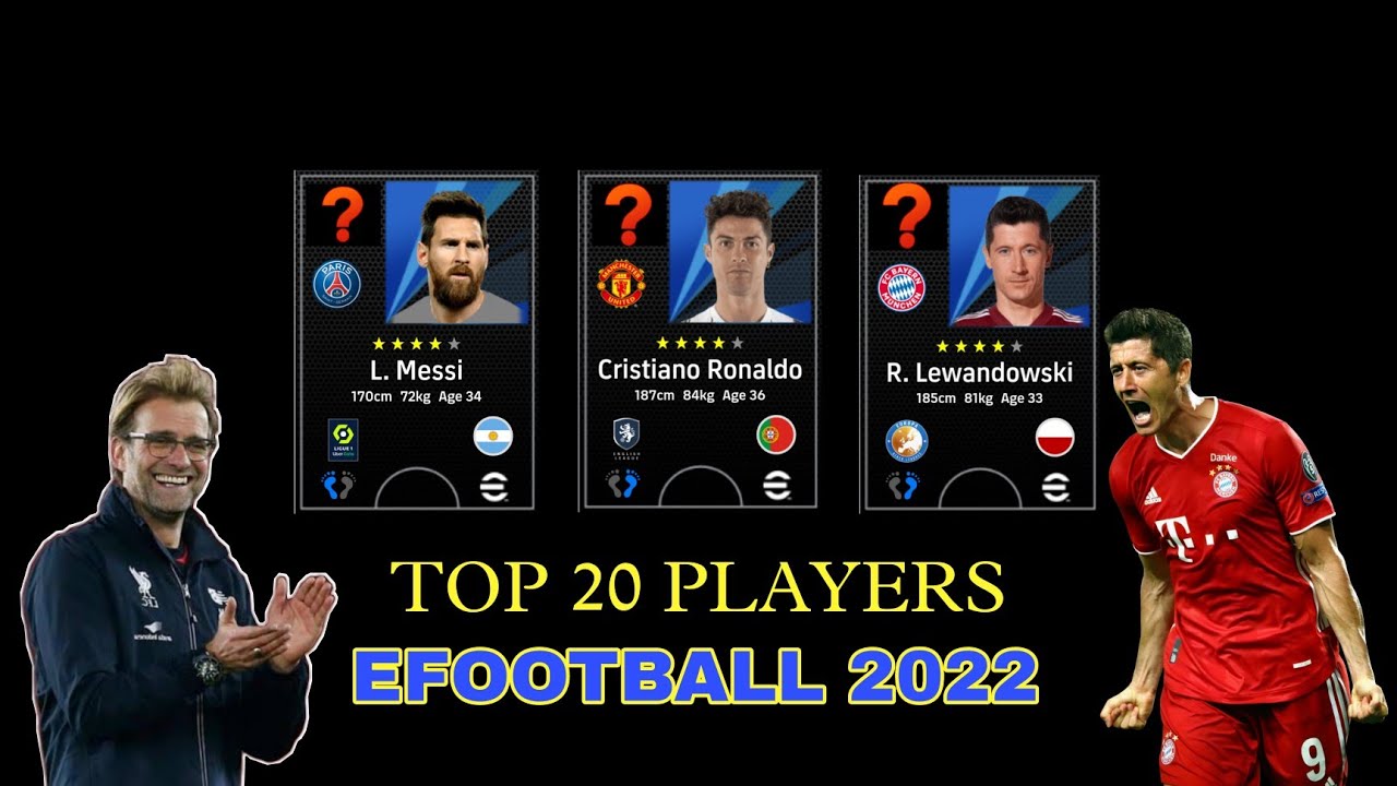 efootball 2022 player ratings || top rated players in efootball 2022 || pes 2022 player ratings