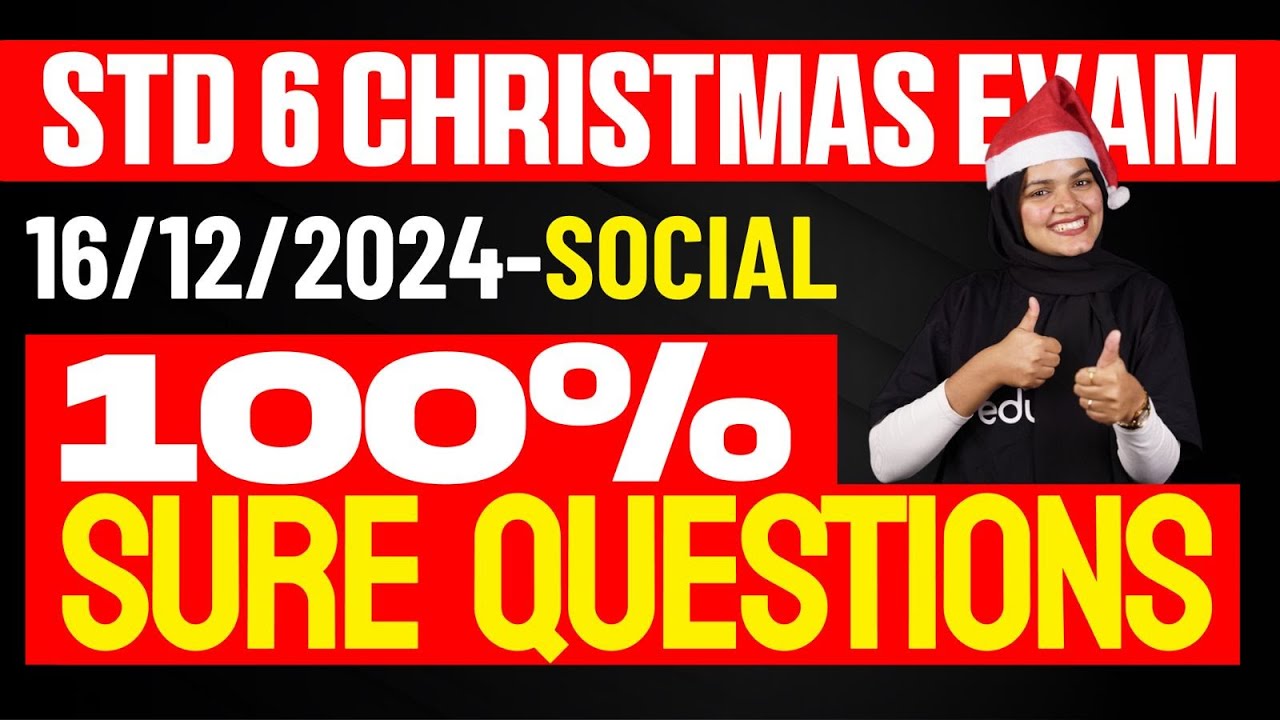 STD 6 Christmas Exam Social Science | 100% Sure Question | Eduport