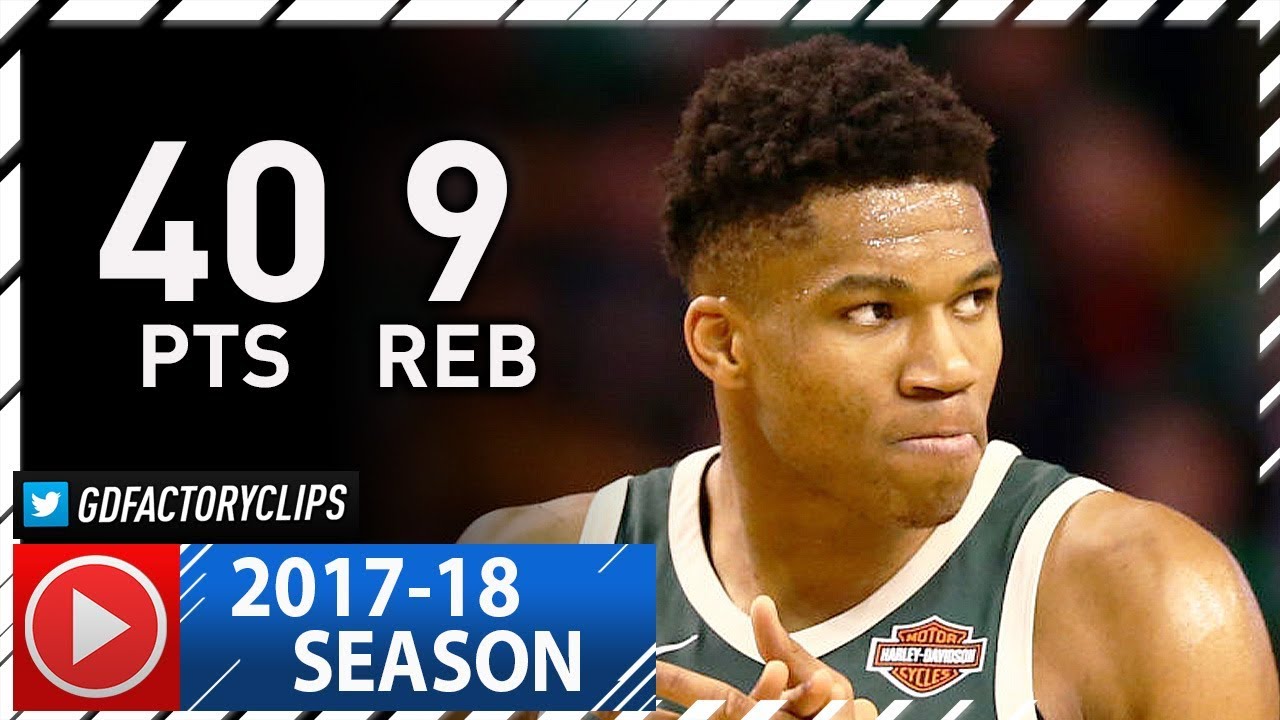Giannis Antetokounmpo Full Highlights vs Celtics (2017.12.04) - 40 Pts, 9 Reb