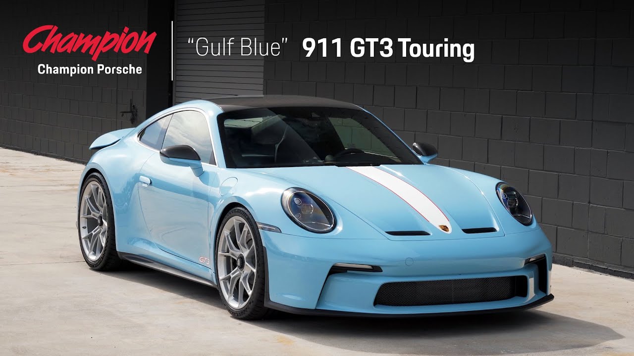Paint to Sample 911 GT3 Touring in Gulf Blue