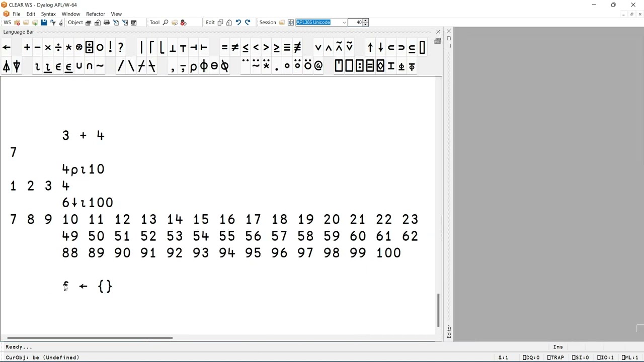 Useful (Keyboard) Shortcuts in the Dyalog for Microsoft Windows IDE