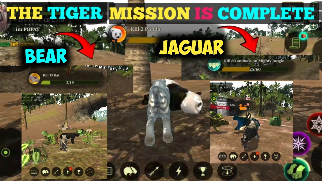 THE TIGER : BEHEST PVP BATTLE WITH BEAR & JAGUAR