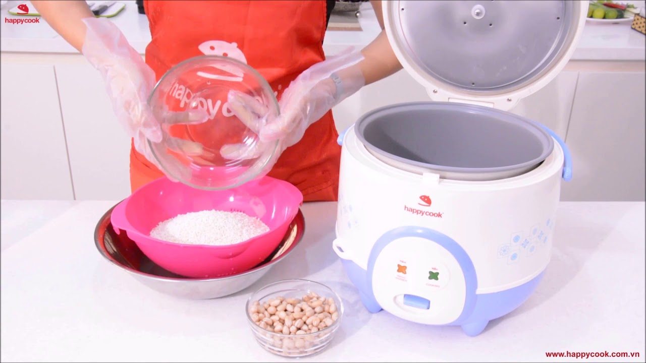 C&aacute;ch nấu x&ocirc;i bằng Nồi Cơm Điện Happycook