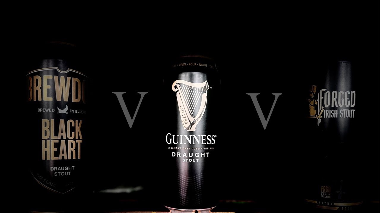 Forged Irish Stout V Guinness V Brewdog Black Heart