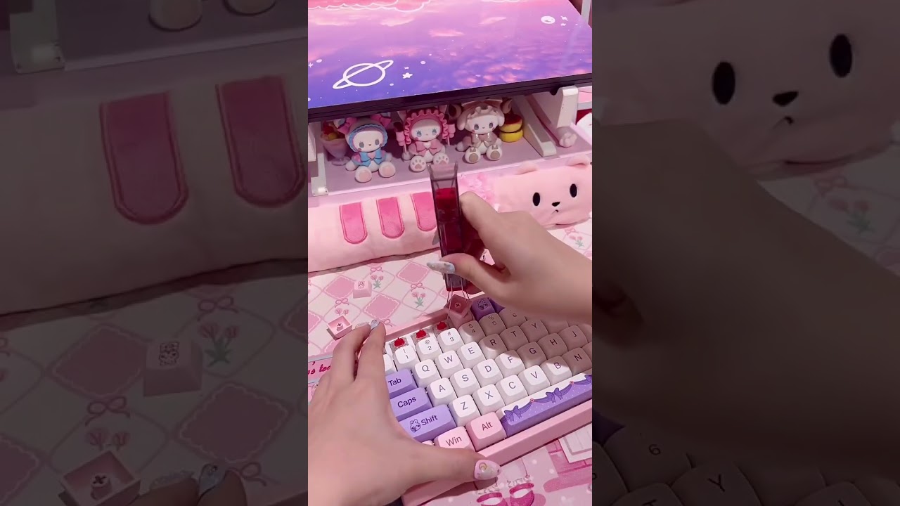 💗𝐇𝐚𝐯𝐞 𝐚 𝐧𝐢𝐜𝐞 𝐝𝐚𝐲丨Replace My New Keycaps with Kemove P10#shorts #keyboard #kemove #keycaps
