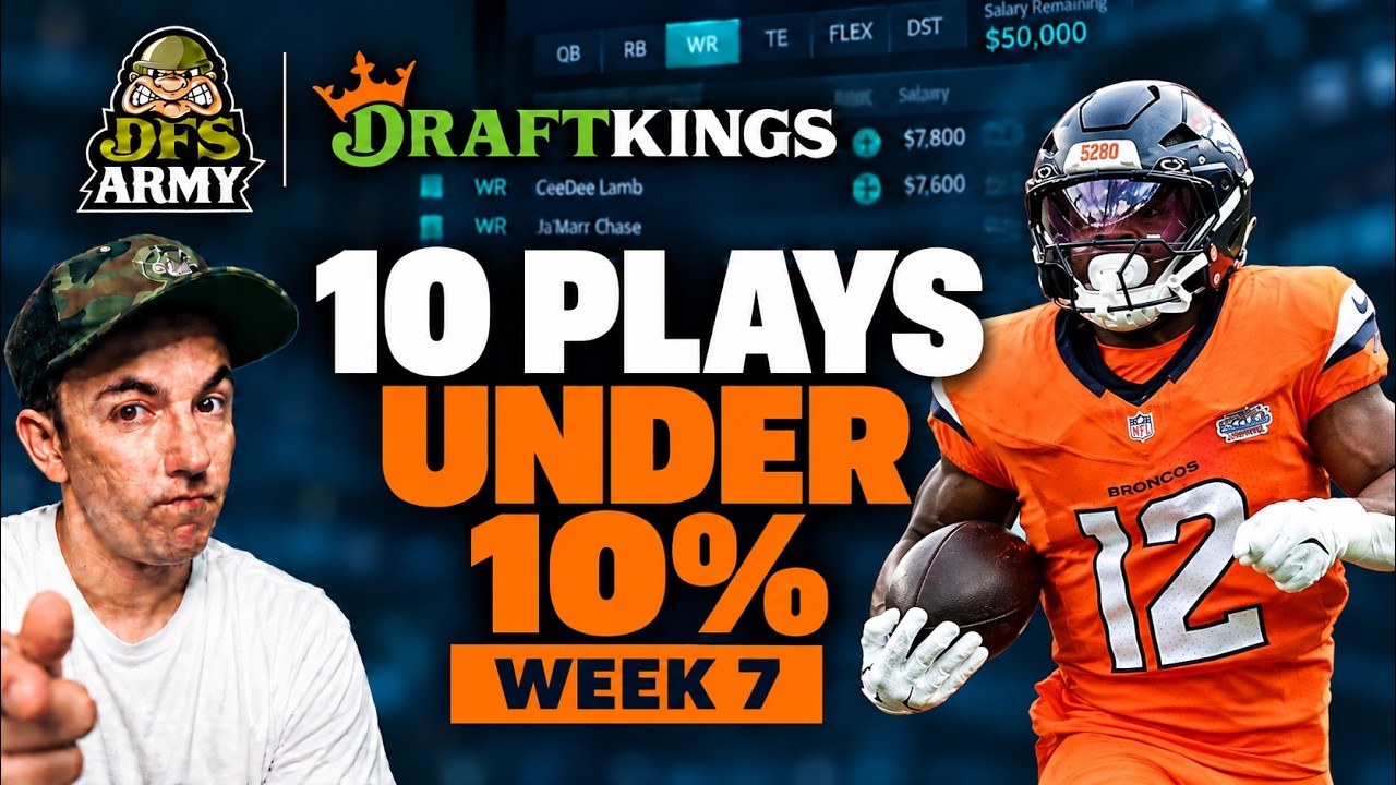 10 лучших игроков 7-й недели NFL DFS с выбором менее 10% | DraftKings и FanDuel