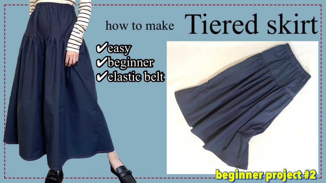 beginner* How to make Tiered Skirt
