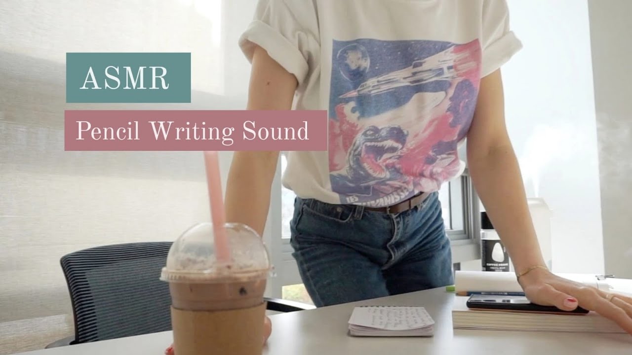 ASMR Pencil Writing Sound for Relax, Study / Monday STUDY WITH ME