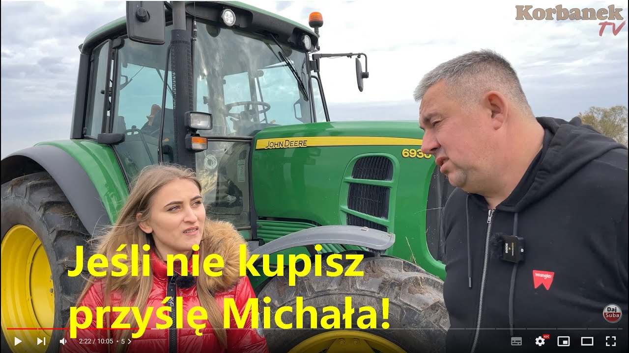 Karolina: to dobra maszyna👉 Leszek: podoba mi się jej praca👉 Brona talerzowa Krukowiak [Korbanek]