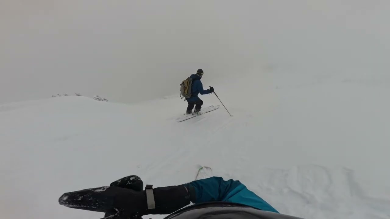 First West Bowl lap of the year. I chase my skier around the Bowl all the way to lunch. Jan 4 26