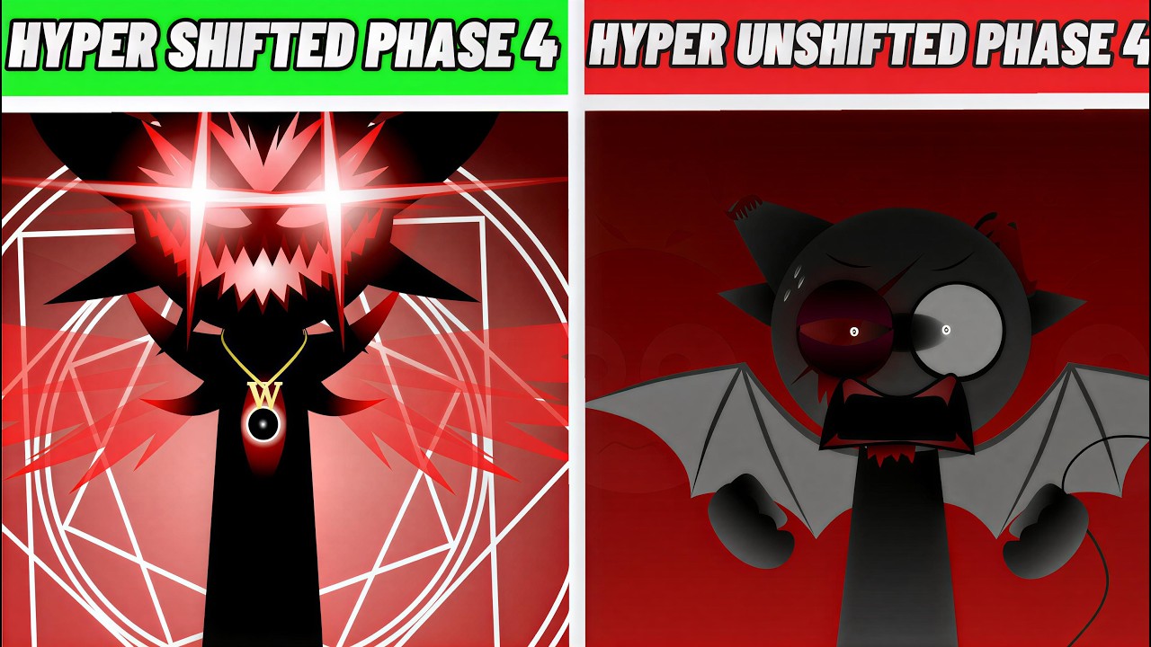 Incredibox Sprunki: Hyper Shifted Phase 4 But Hyper Unshifted Phase 4: Who is scarier?