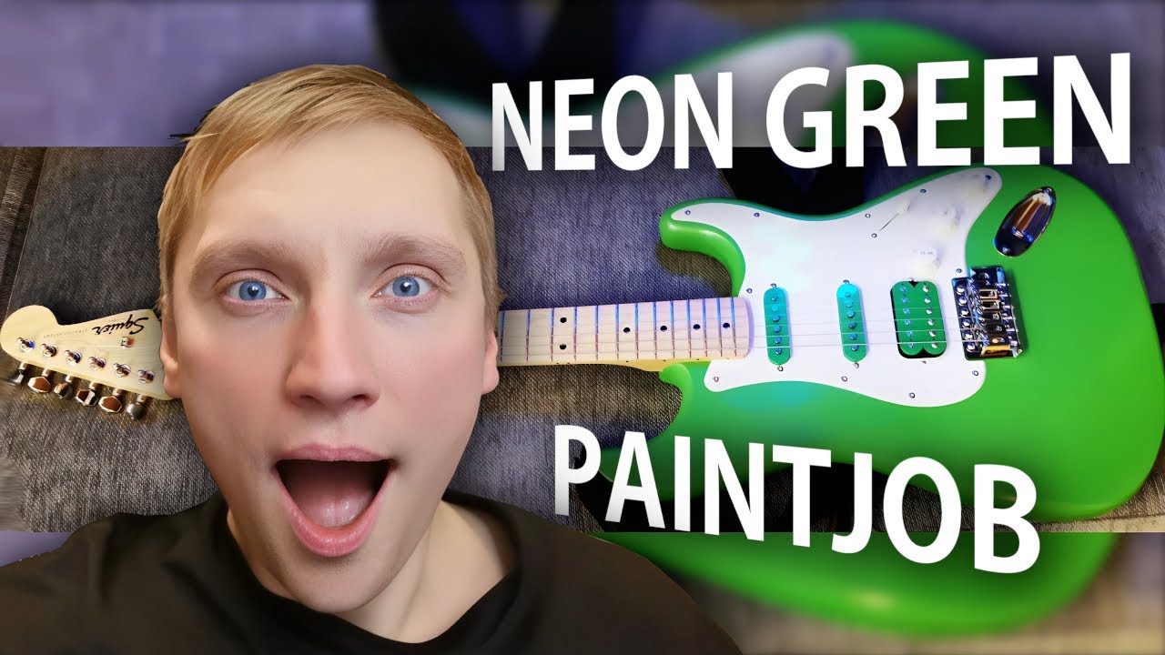 💚 Painting a Squier Stratocaster + Testing Alnico 5 TEMU Pickups | Are They Any Good?