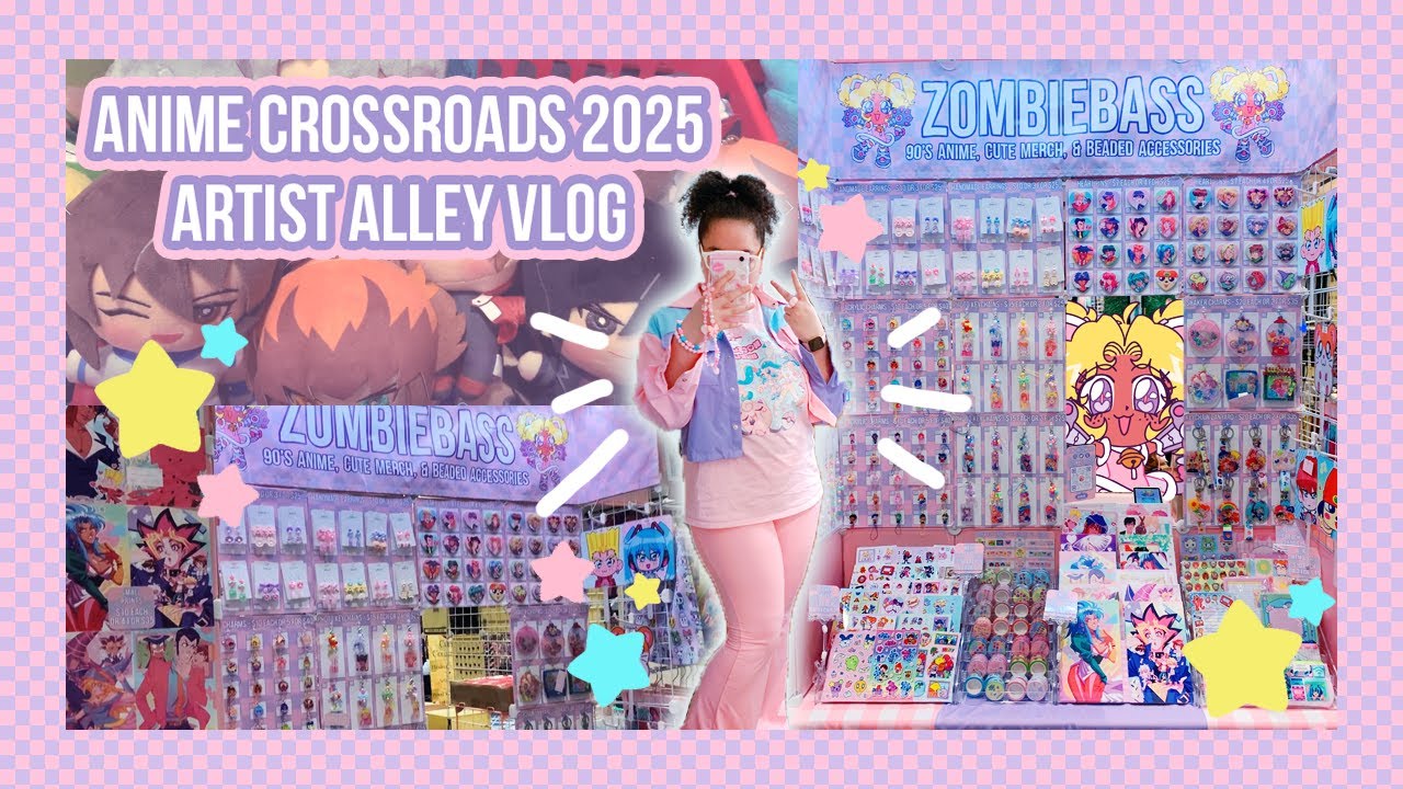 Artist Alley Vlog 01: Anime Crossroads 2025 🌈🎀✨