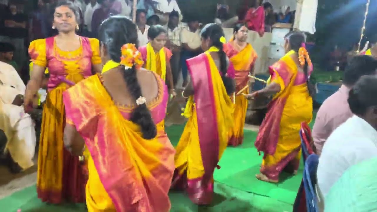 జెట్టి పద్మ చౌదరి కోలాటం కావూరు బృందంతో #9390886369 