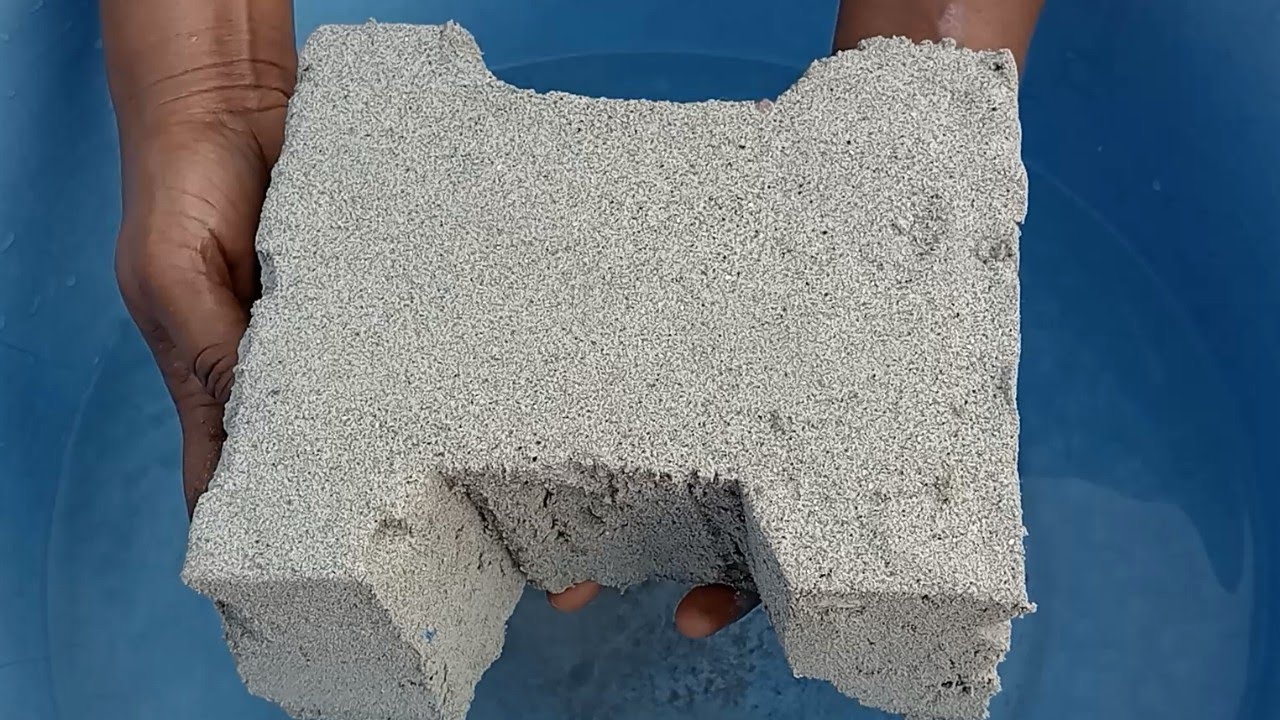 ASMR very soft sand hee sand white Ness dirt paste play dusty less 💦 dipping crumble in 💦🌊💦🤤😋