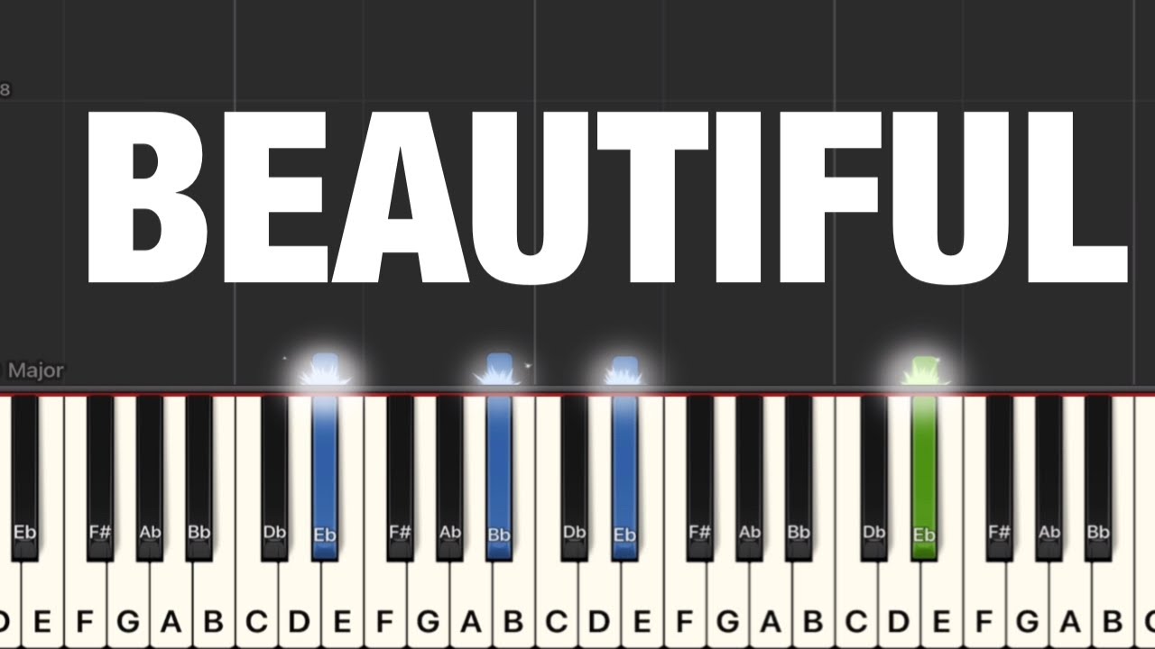 Christina Aguilera - Beautiful Piano Tutorial | Medium 