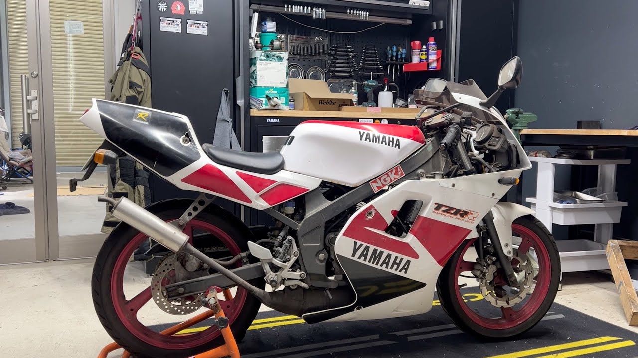 ４年間放置された激レア原付のレストア【YAMAHA TZR50R】