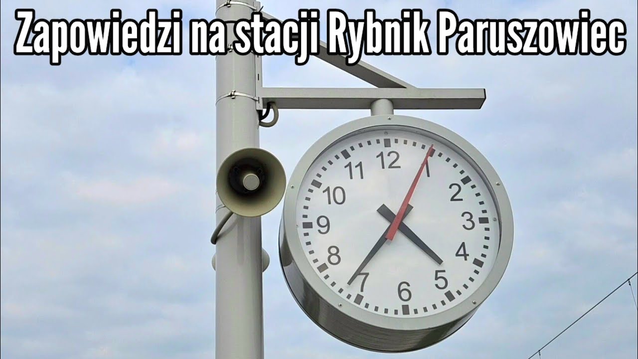 Rybnik Paruszowiec - Zapowiedzi pociągów/Train announcements