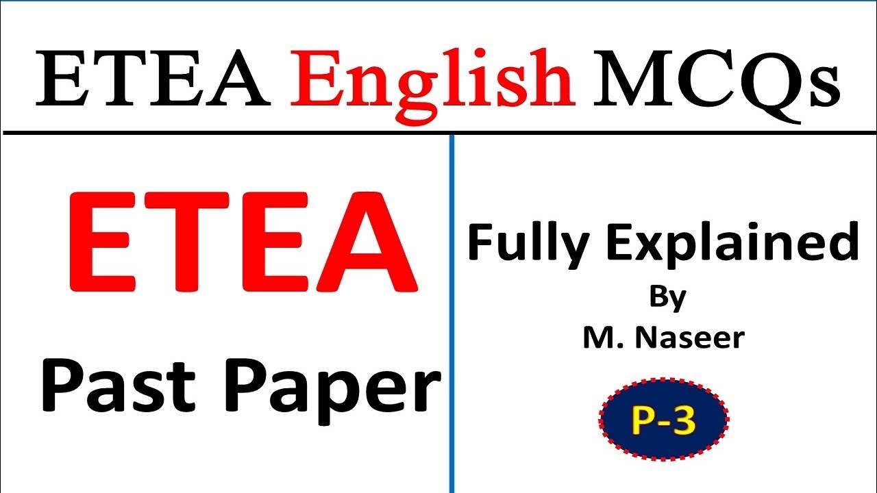 ETEA English MCQs|| ETEA Past Papers English MCQs|| ETEA Test Preparation|| ETEA PST Past papers