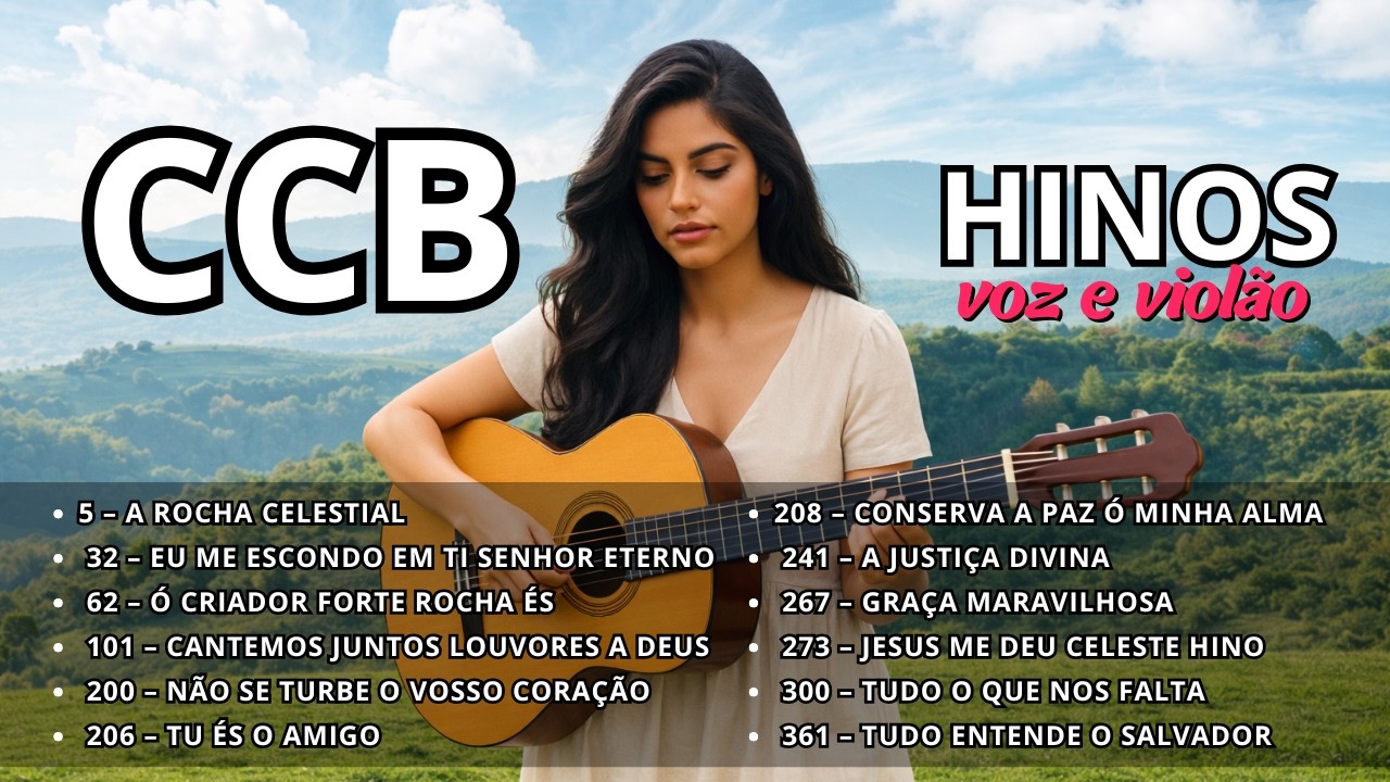 HINOS CCB COM VIOLÃO | TUDO ENTENDE O SALVADOR