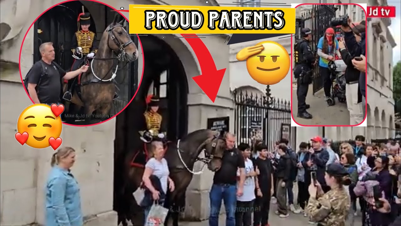 King’s Guard Was Overjoyed To Have Been Surprised By Family Members Visiting Her Whilst On Duty!