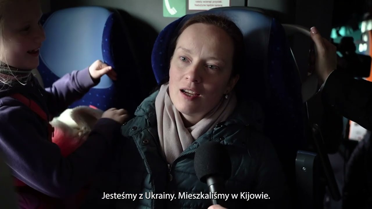Pociąg ewakuacyjny z przejścia granicznego w Krościenku