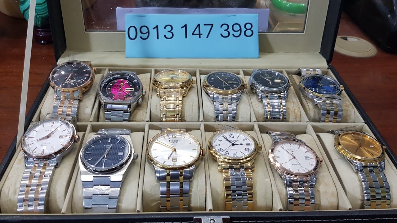 Tập 192: Đồng hồ đeo tay cơ tự động đời mới 12 chiếc.