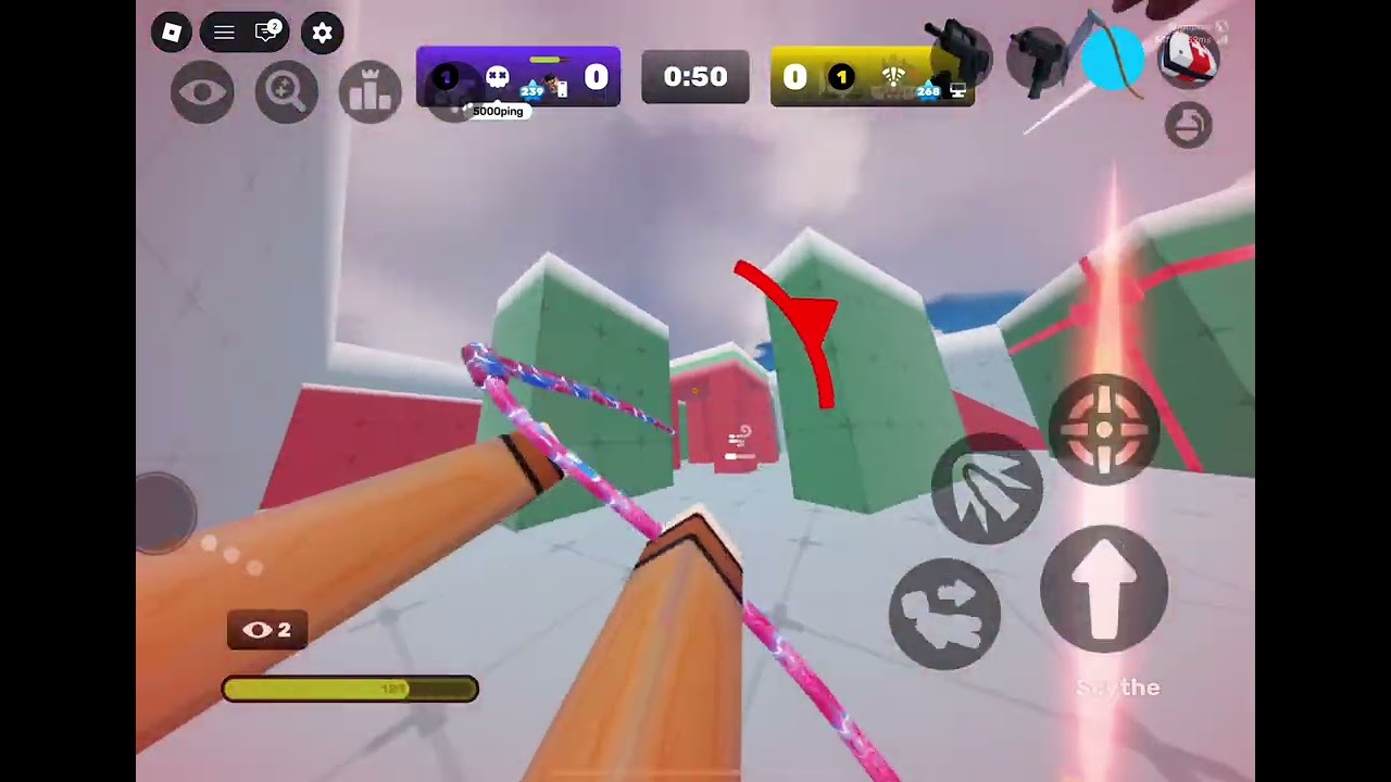 Playing Roblox Rivals TAG game mode