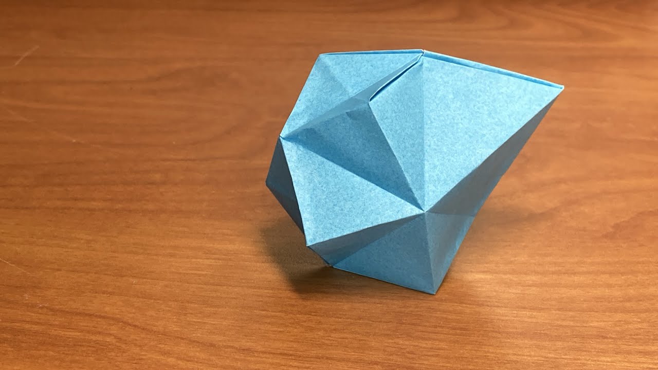 Геометрическая капля дождя 💦 Надувное оригами