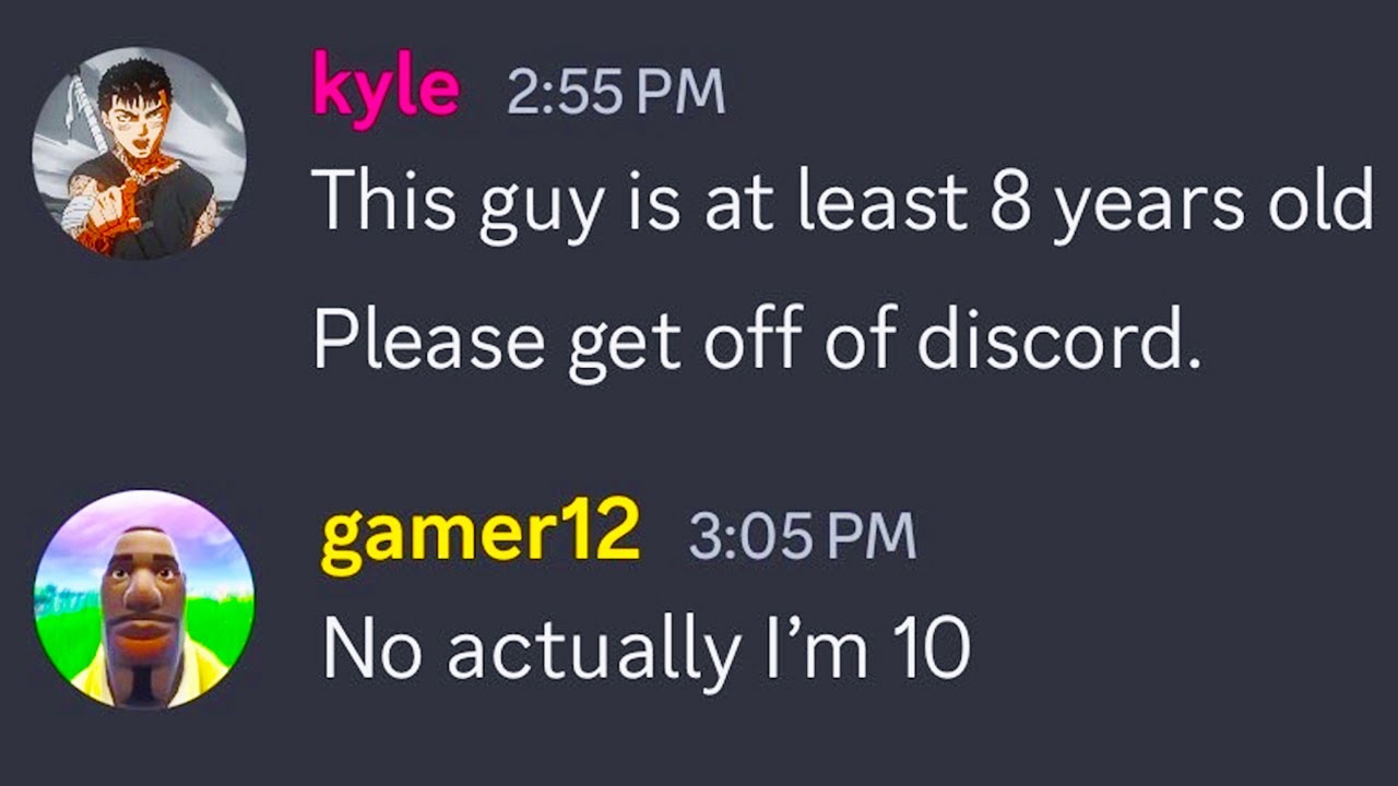 Children need to get off discord