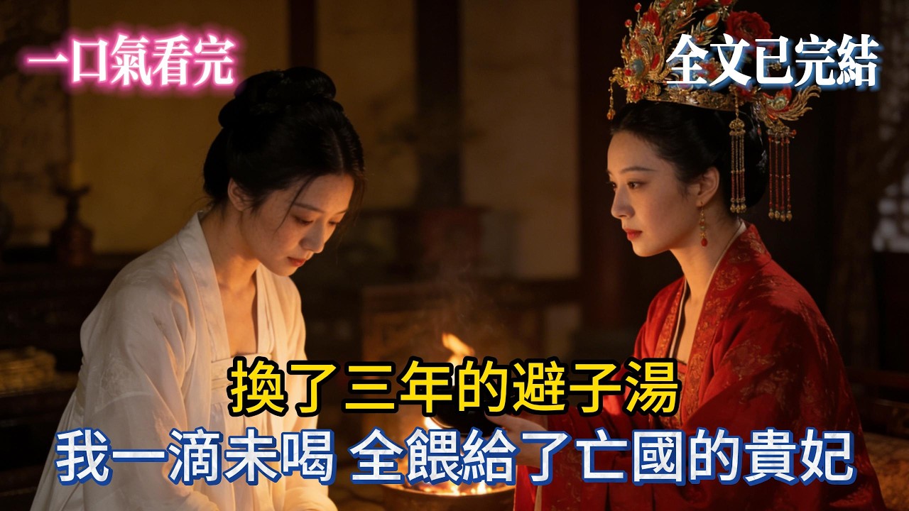 【完結小說】換了三年的避子湯，我一滴未喝，全餵給了亡國的貴妃。#小说推荐 #小说 #大女主 #古風